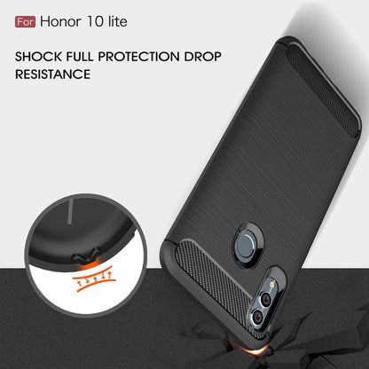 Carbon Fiber Texture TPU Shockproof Case For Huawei Honor 10 Lite / P Smart 2019 - Honor Cases by PMC Jewellery | Online Shopping South Africa | PMC Jewellery