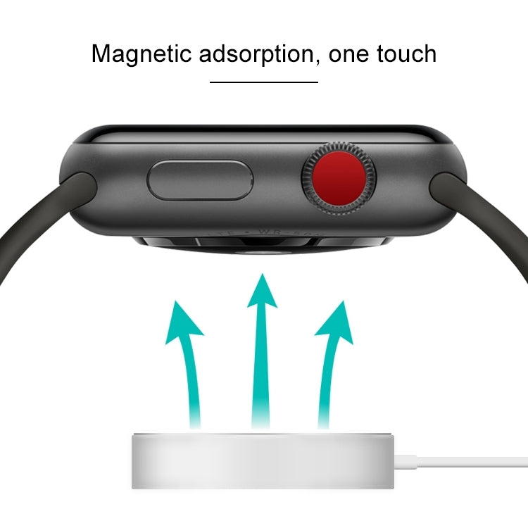 1m Magnetic Wireless Charger for Apple Watch Series Ultra & 10 / 9 / 8 / 7 / 6 / 5 / 4 / 3 / 2(White) - Charger / Holder by PMC TechLife | Online Shopping South Africa | PMC TechLife | Buy Now Pay Later Mobicred
