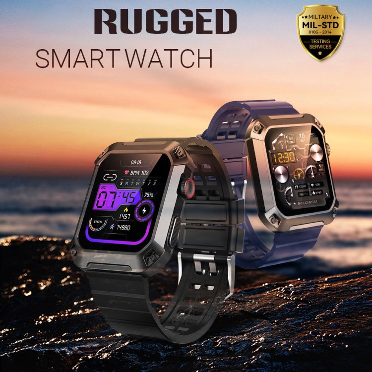 HAMTOD NX3 Pro 1.83 inch Rugged Smart Watch, Support Bluetooth Call / Sleep / Heart Rate / Blood Oxygen / Blood Pressure Monitoring(Green) - Smart Watches by HAMTOD | Online Shopping South Africa | PMC Jewellery | Buy Now Pay Later Mobicred