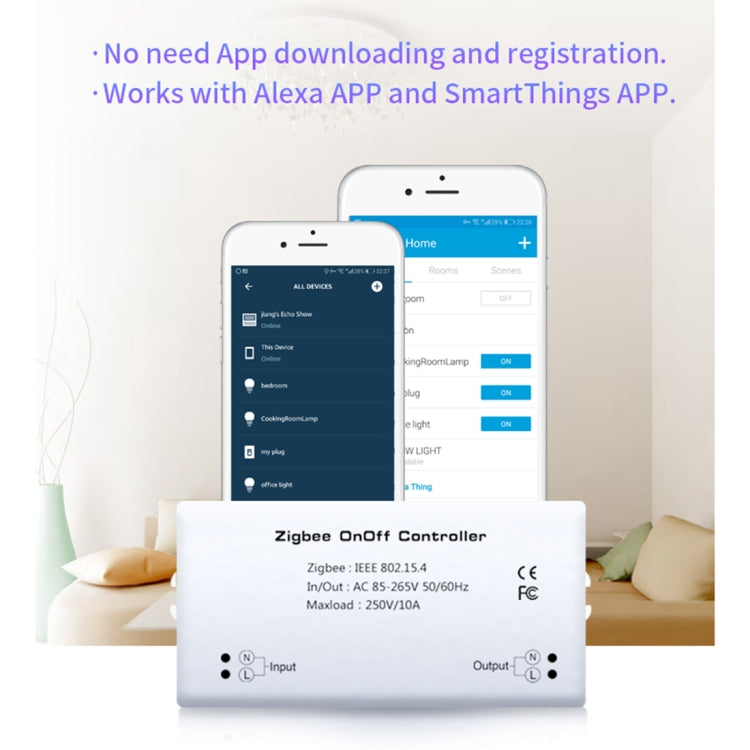 85-265V 50-60Hz IEEE 802.15.4 Zigbee Smart Wireless Switch Controller - Home Automation Modules by PMC TechLife | Online Shopping South Africa | PMC TechLife