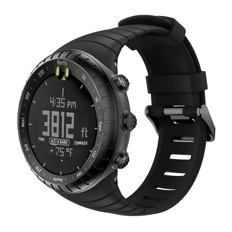 Smart Watch Silicone Watch Band for Suunto Core(Black) -  by PMC TechLife | Online Shopping South Africa | PMC TechLife | Buy Now Pay Later Mobicred