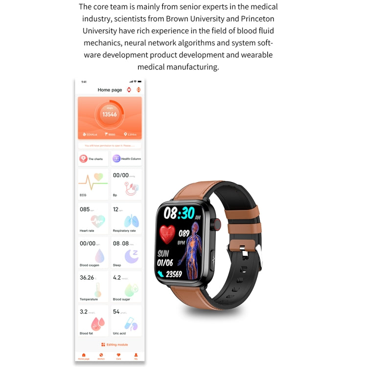 ET210 1.91 inch IPS Screen IP67 Waterproof Silicone Band Smart Watch, Support Body Temperature Monitoring / ECG (Red) - Smart Watches by PMC TechLife | Online Shopping South Africa | PMC TechLife | Buy Now Pay Later Mobicred