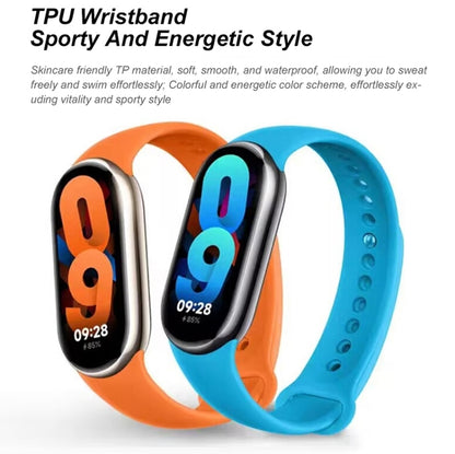 Original Xiaomi Mi Band 8 Global 1.62 inch AMOLED Screen 5ATM Waterproof Smart Watch, Support Blood Oxygen / Heart Rate Monitor (Black) - Wearable Devices by Xiaomi | Online Shopping South Africa | PMC Jewellery | Buy Now Pay Later Mobicred