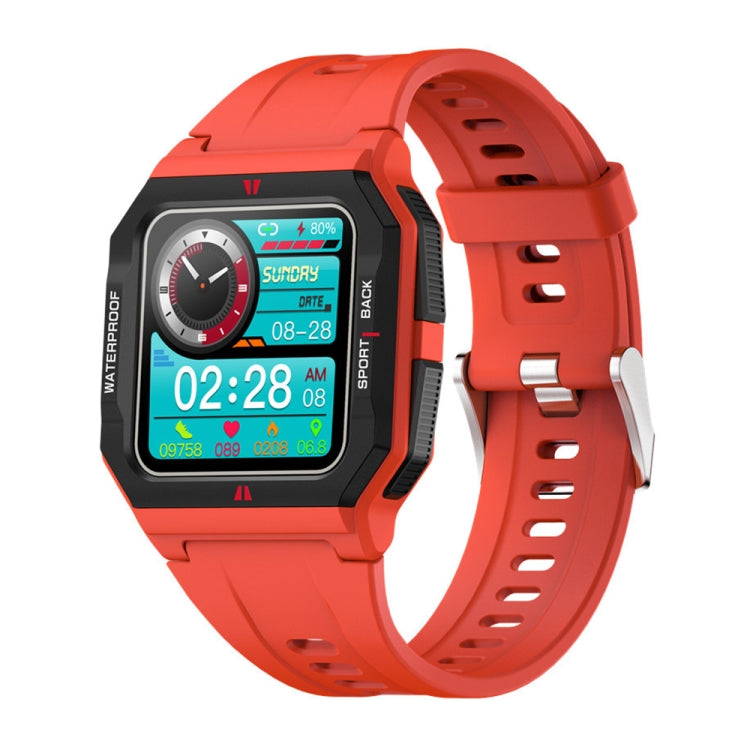 Lokmat FT10 1.3 inch IPS Touch Screen Waterproof Smart Watch, Support Music Play / Heart Rate / Blood Pressure Monitor(Red) - Smart Watches by Lokmat | Online Shopping South Africa | PMC Jewellery | Buy Now Pay Later Mobicred