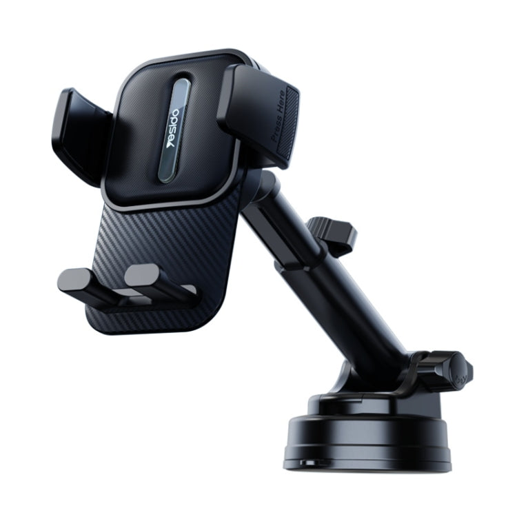 Yesido C174 Suction Cup Type Telescopic Car Phone Holder (Black) - Car Holders by Yesido | Online Shopping South Africa | PMC Jewellery
