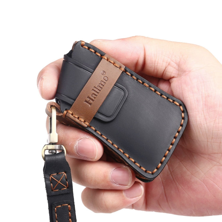 For Lexus 3-button Hallmo Car Cowhide Leather Key Protective Cover Key Case(Brown) - free shipping - PMC TechLife - Order now!