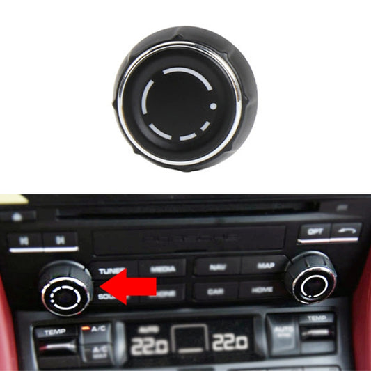 For Porsche Cayenne Left Driving Car Left CD Player Volume Adjustment Knob Cover 97064292901 - Car Switches by PMC Jewellery | Online Shopping South Africa | PMC Jewellery