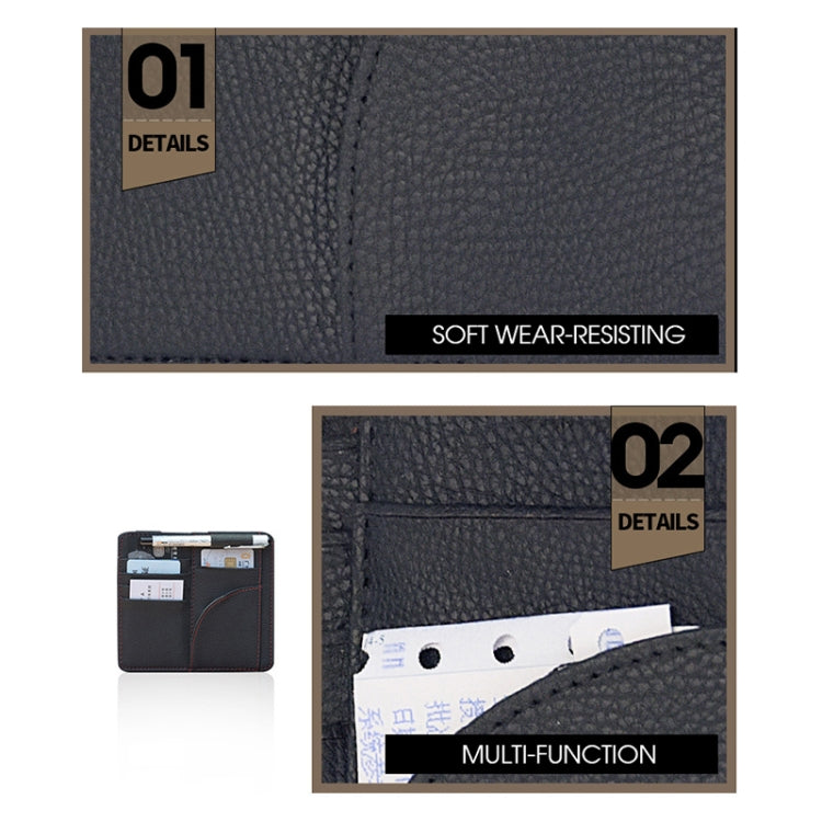 Car Multifunctional Sun Visor Card Holder Bill Storage Card Bag (Black) - Stowing Tidying by PMC TechLife | Online Shopping South Africa | PMC TechLife
