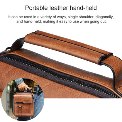 WEIXIER 8642 Men Business Retro PU Leather Handbag Crossbody Bag (Brown) - Crossbody Bags by WEIXIER | Online Shopping South Africa | PMC Jewellery | Buy Now Pay Later Mobicred