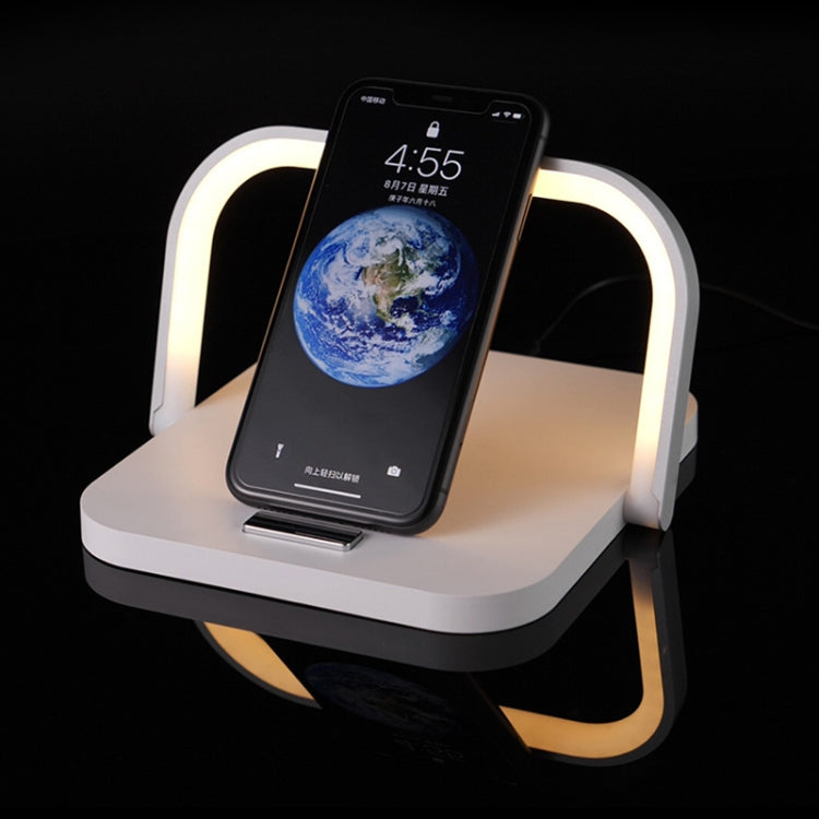 XM9902 Portable Wireless Charger Touch LED Desk Lamp (White) - Wireless Charger by PMC TechLife | Online Shopping South Africa | PMC TechLife