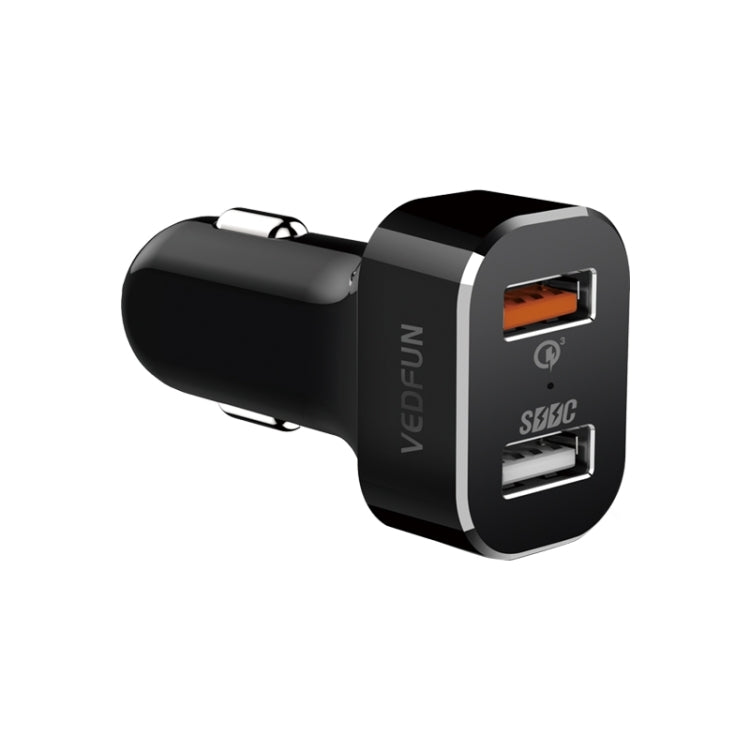 VEDFUN TurboDrive C210 Dual Ports Quick Charge 3.0 + SDDC Technology USB Car Charger for Smartphones and Tablets - Car Charger by VEDFUN | Online Shopping South Africa | PMC Jewellery