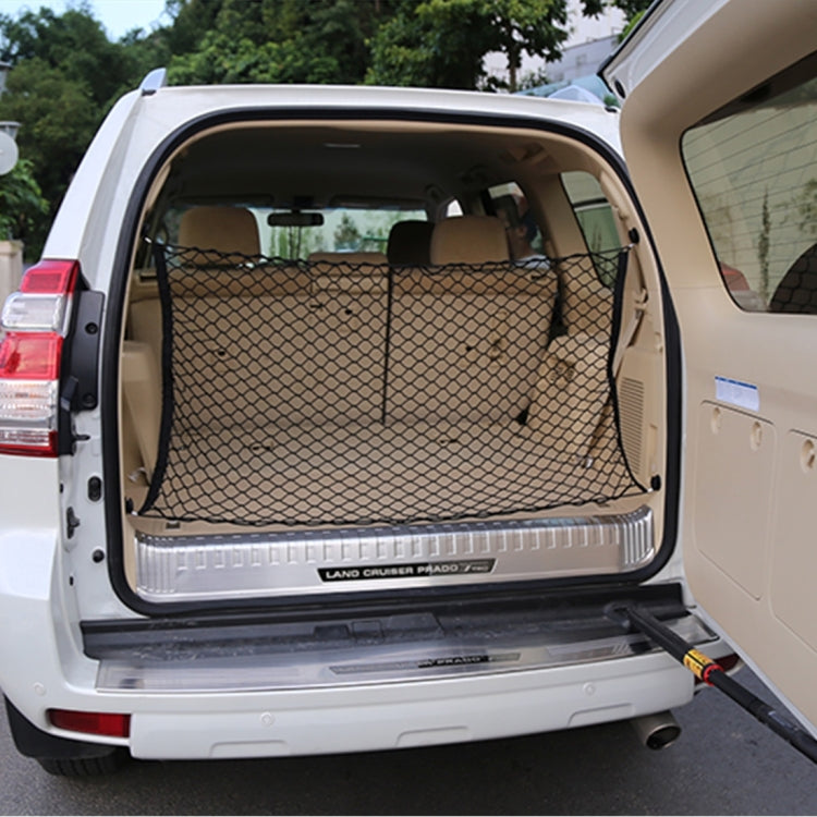 4 Hook Vehicle Universal Fit Trunk Mesh Cargo Storage Organizer Car Van SUV Back Item Net - free shipping - PMC TechLife - Order now!