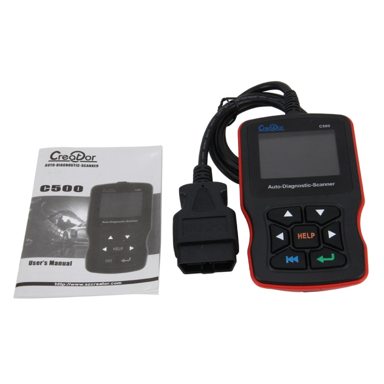 C500 Code Scanner 320*240 Pixel Display Car Scanner  Fault Code Reader Scanner Update Online Automotive Diagnostic Tool, Support SD card - Code Readers & Scan Tools by PMC TechLife | Online Shopping South Africa | PMC TechLife