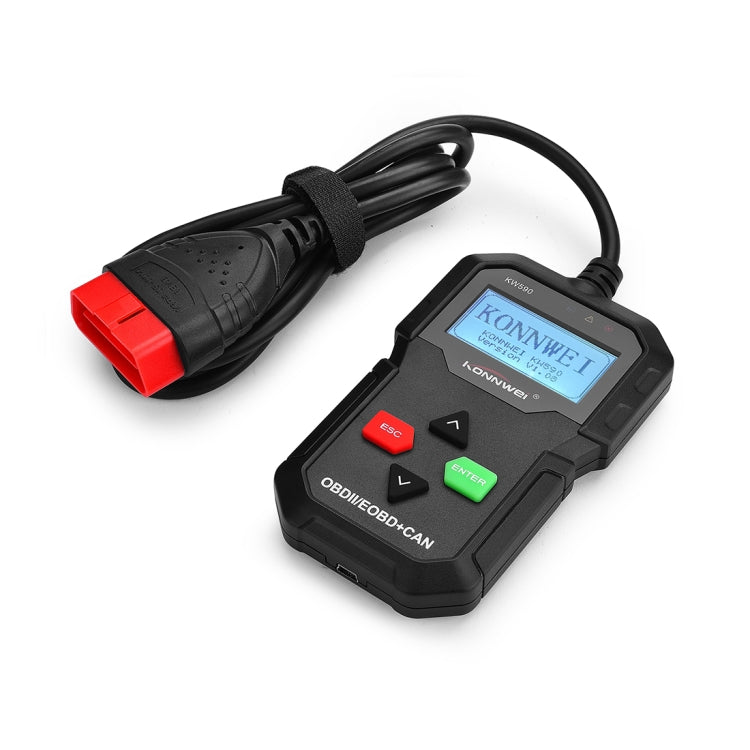 KONNWEI KW590 Mini OBDII Car Auto Diagnostic Scan Tools Auto Scan Adapter Scan Tool (Can Only Detect 12V Gasoline Car)(Black) - Code Readers & Scan Tools by KONNWEI | Online Shopping South Africa | PMC Jewellery | Buy Now Pay Later Mobicred