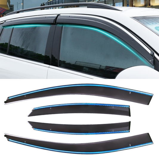 4 PCS Window Sunny Rain Visors Awnings Sunny Rain Guard for Ford Focus 2005-2011 Version Classic Style Hatchback - Window Foils & Solar Protection by PMC Jewellery | Online Shopping South Africa | PMC Jewellery