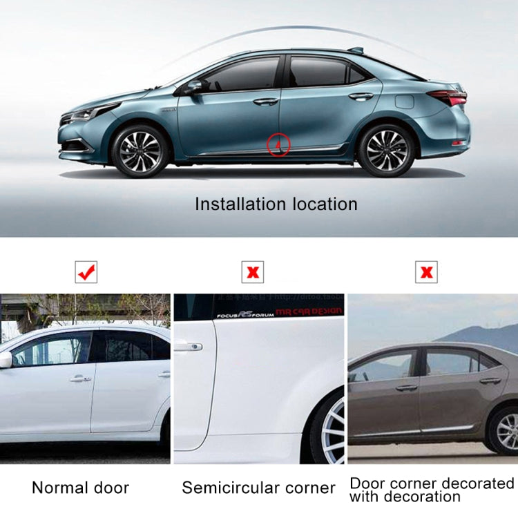 Universal Car Body Silicone Anti-collision Sticker Door corner Protector(Black) - Decorative Sticker by PMC TechLife | Online Shopping South Africa | PMC TechLife | Buy Now Pay Later Mobicred