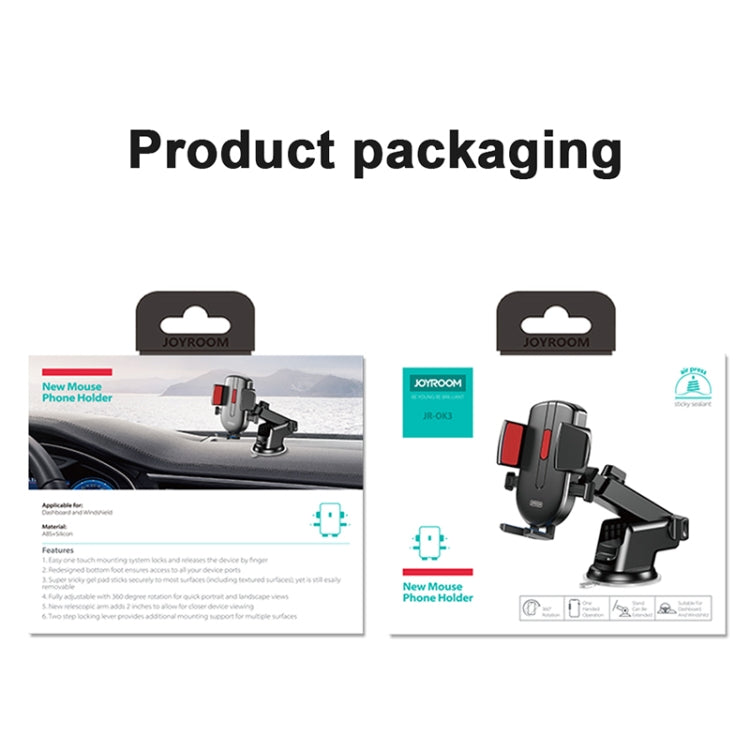 JOYROOM JR-OK3 Car New Mouse Phone Holder (Black Blue) - Car Holders by JOYROOM | Online Shopping South Africa | PMC TechLife