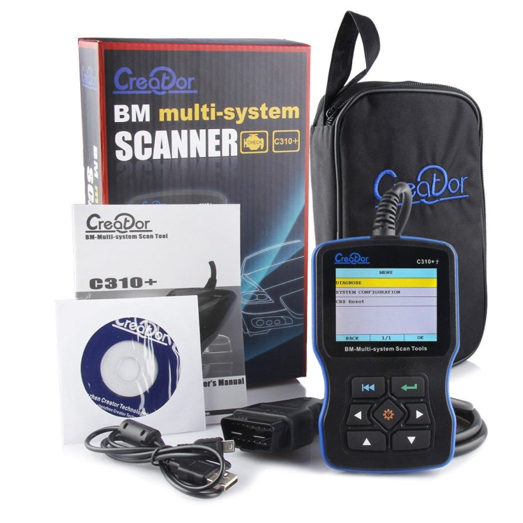 Creator C310+ V7.6 Car OBD2 Scanner Car Diagnostic Tool OBD 2 Automotive Scanner for BMW - Code Readers & Scan Tools by PMC TechLife | Online Shopping South Africa | PMC TechLife