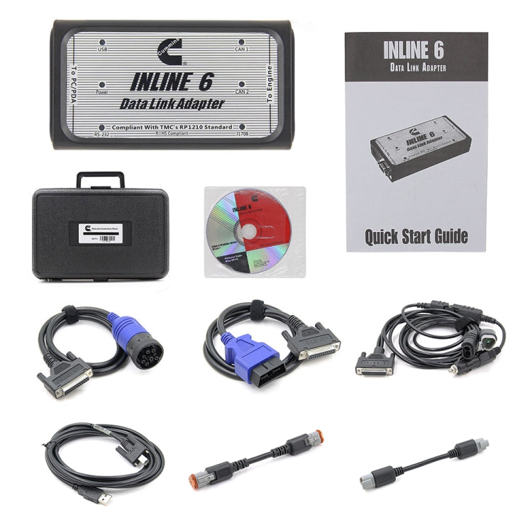 12V Cummins Inline6 Data Link Adapter Heavy Duty Diagnostic Tool Scanner - Code Readers & Scan Tools by PMC TechLife | Online Shopping South Africa | PMC TechLife