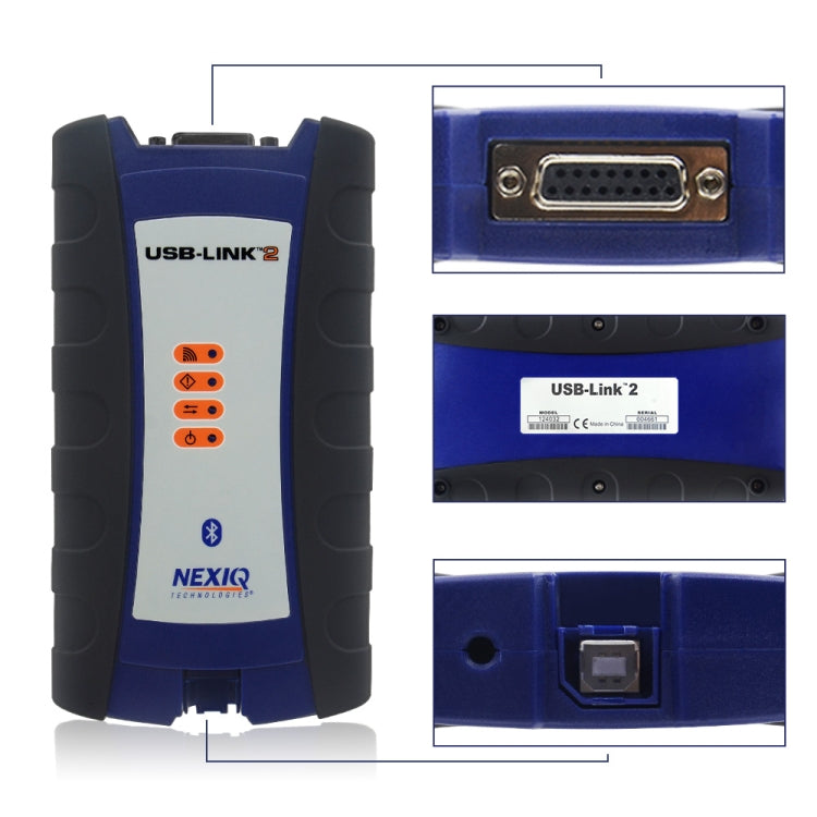 Nexiq 2 Bluetooth USB Linked Truck Diagnostic Tool Heavy Duty Truck Scanner 24V - Code Readers & Scan Tools by PMC TechLife | Online Shopping South Africa | PMC TechLife