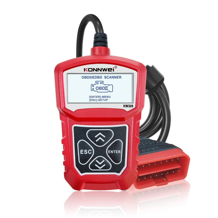KONNWEI KW309 V309 V310 MS309 Code Reader OBD2 Scanner Diagnostic Tool(Red) - free shipping - PMC TechLife - Order now!
