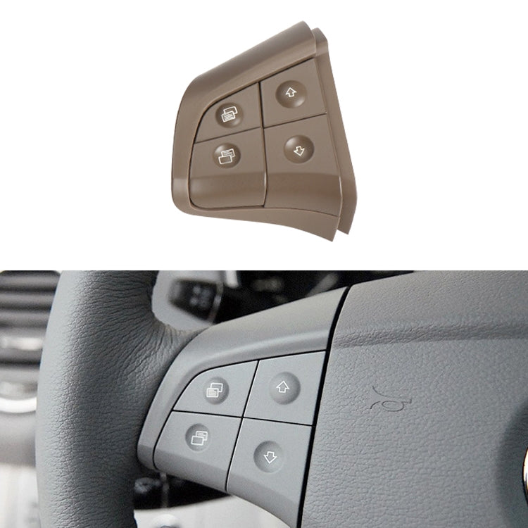Car Left Side 4-button Steering Wheel Switch Buttons Panel 1648200010 for Mercedes-Benz W164, Left Driving (Coffee) - free shipping - PMC TechLife - Order now!
