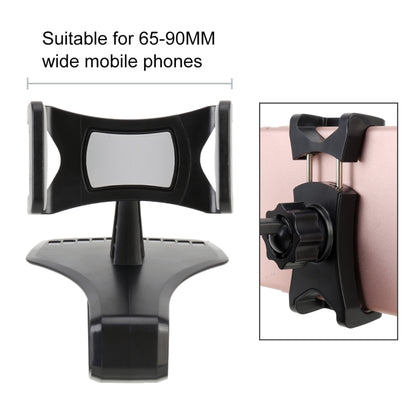 Car Dashboard Mobile Phone Holder Bracket with Number Plate (Black) - Car Holders by PMC Jewellery | Online Shopping South Africa | PMC Jewellery