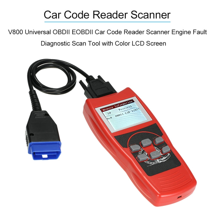 V800 Car Mini Code Reader OBD2 Fault Detector Diagnostic Tool - Code Readers & Scan Tools by PMC TechLife | Online Shopping South Africa | PMC TechLife