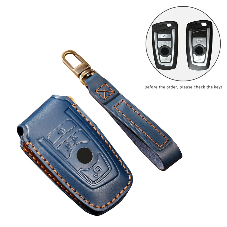 Hallmo Car Cowhide Leather Key Protective Cover Key Case for Old BMW(Brown) - free shipping - PMC TechLife - Order now!