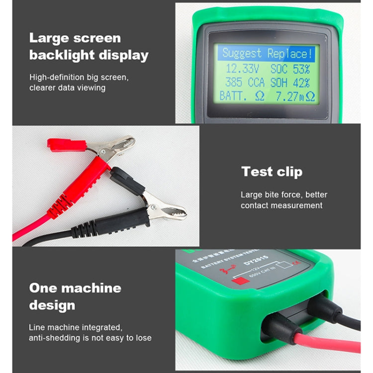 DUOYI DY2015 Car 12V Battery Tester Digital Diagnostic Tools - free shipping - PMC TechLife - Order now!