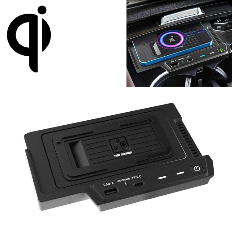 HFC-1022 Car Qi Standard Wireless Charger 15W Quick Charging for Mercedes-Benz GLE 2020-2022, Left and Right Driving - Wireless Charging Pads by PMC Jewellery | Online Shopping South Africa | PMC Jewellery