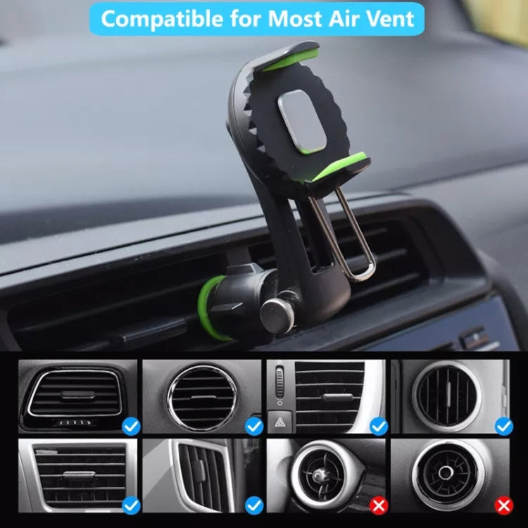 Multifunctional Car Air Conditioner Air Outlet Phone Holder (Green) - Car Holders by PMC Jewellery | Online Shopping South Africa | PMC Jewellery