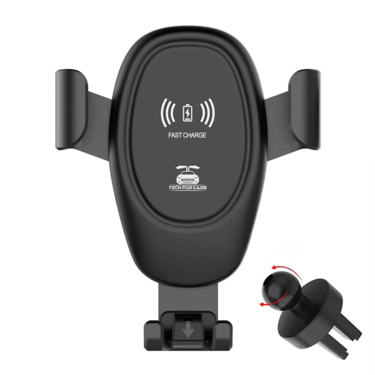 Car Wireless Charger Multifunctional Mobile Phone Wireless Charger Stand (Black) - Wireless Charger Holders by PMC TechLife | Online Shopping South Africa | PMC TechLife