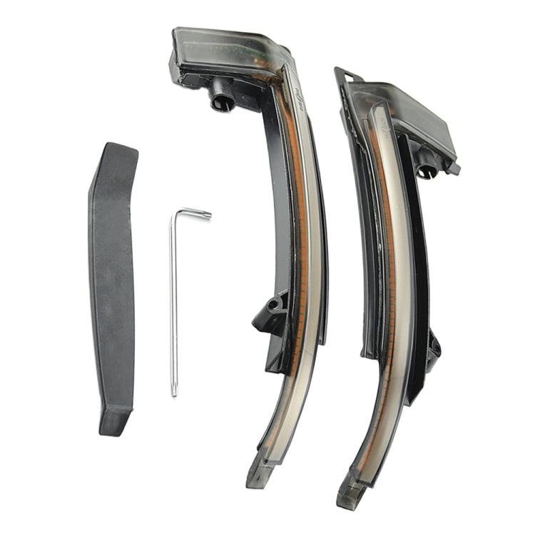 1 Pair For Audi A4 B8 Car Dynamic LED Turn Signal Light Rearview Mirror Flasher Water Blinker (Transparent Black) - Arrow Turn Lights by PMC TechLife | Online Shopping South Africa | PMC TechLife
