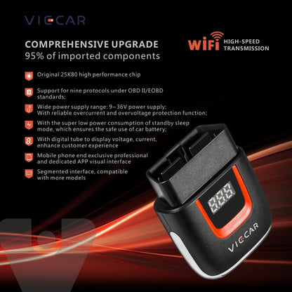 Viecar VP002 Car Mini OBD Fault Detector V1.5 WiFi Diagnostic Tool - Code Readers & Scan Tools by PMC Jewellery | Online Shopping South Africa | PMC Jewellery