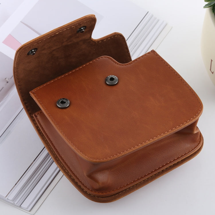 Retro Style Full Body Camera PU Leather Case Bag with Strap for FUJIFILM instax mini 9 / mini 8+ / mini 8(Brown) - Leather Bag by PMC TechLife | Online Shopping South Africa | PMC TechLife | Buy Now Pay Later Mobicred