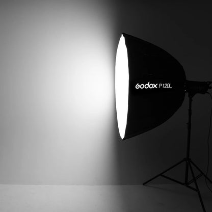 Godox P120L Diameter 120cm Parabolic Softbox Reflector Diffuser for Studio Speedlite Flash Softbox(Black) -  by Godox | Online Shopping South Africa | PMC Jewellery | Buy Now Pay Later Mobicred