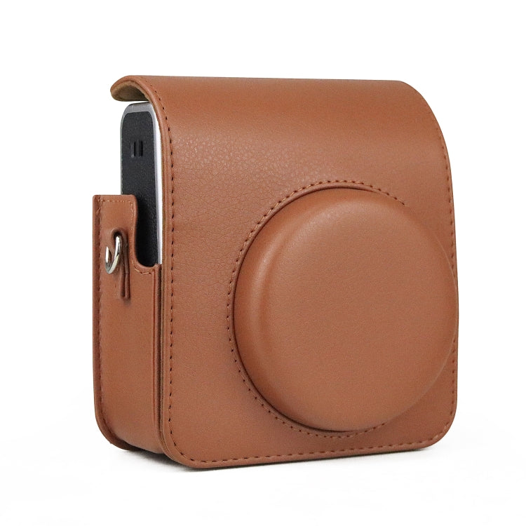 Full Body Camera Retro PU Leather Case Bag with Strap for FUJIFILM instax mini 40 (Brown) - Leather Bag by PMC Jewellery | Online Shopping South Africa | PMC Jewellery