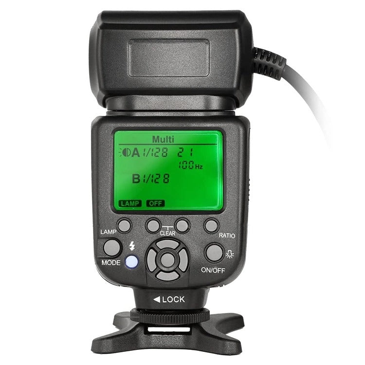 TRIOPO TR-15EX Macro Ring TTL Flash Light with 6 Different Size Adapter Rings For Nikon I-TTL (Black) - free shipping - PMC TechLife - Order now!