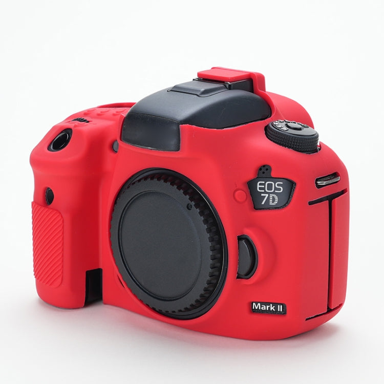For Canon EOS 7D Mark II Soft Silicone Protective Case (Red) - Protective Case by PMC TechLife | Online Shopping South Africa | PMC TechLife