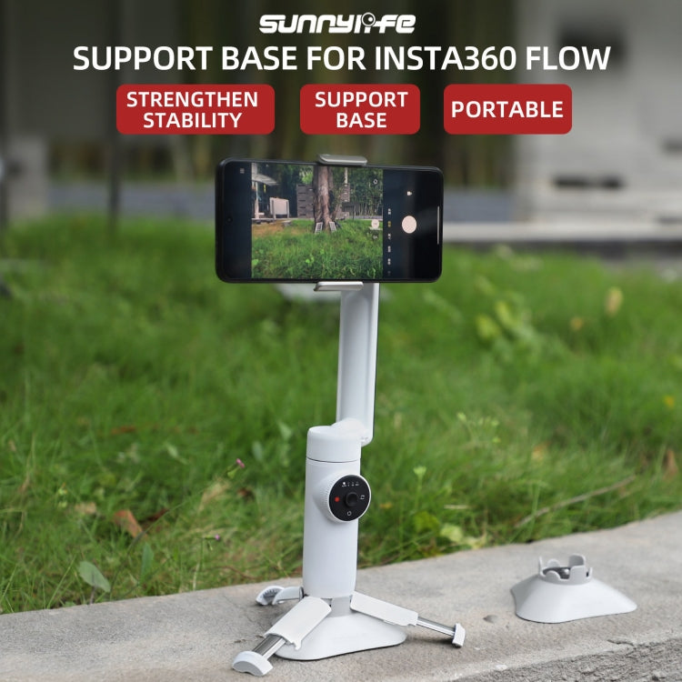 For Insta360 Flow Sunnylife Plastic Gimbal Tripod Base Stand (Grey) - Mount & Holder by Sunnylife | Online Shopping South Africa | PMC Jewellery