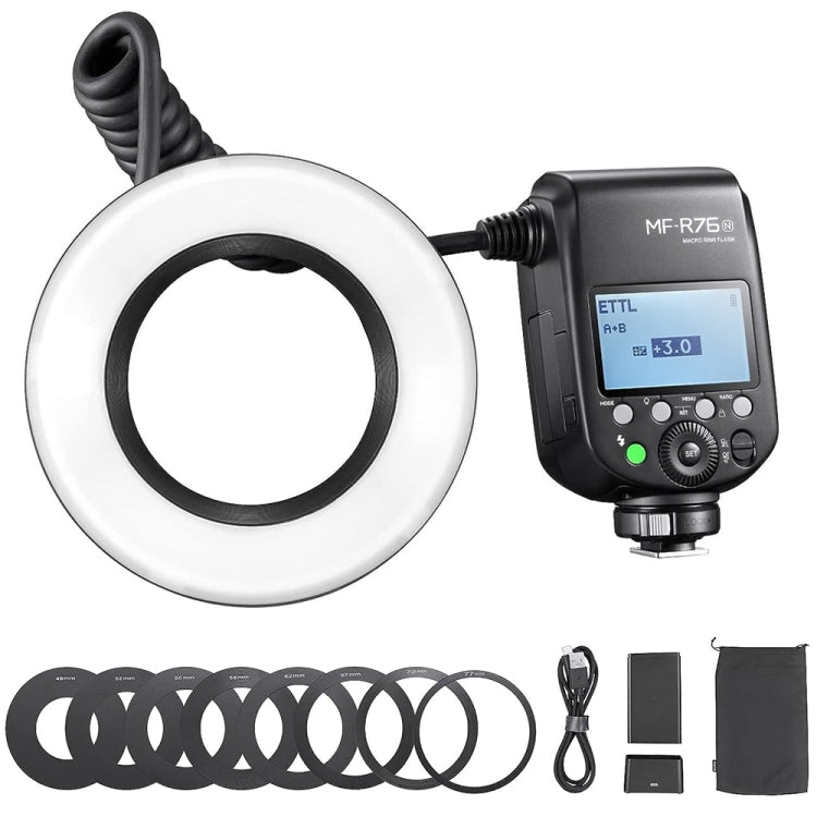 Godox MF-R76N TTL Macro Ring Flash for Nikon - free shipping - PMC TechLife - Order now!