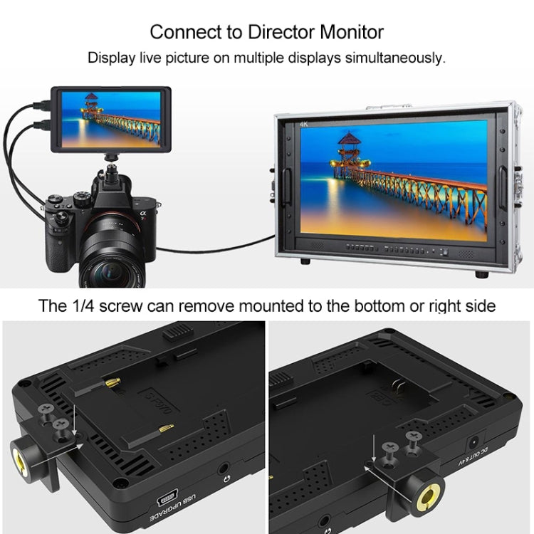 FEELWORLD F5 4K 1920 x 1080 5 inch Camera Field Monitor, Support HDMI - On-camera Monitors by FEELWORLD | Online Shopping South Africa | PMC Jewellery | Buy Now Pay Later Mobicred