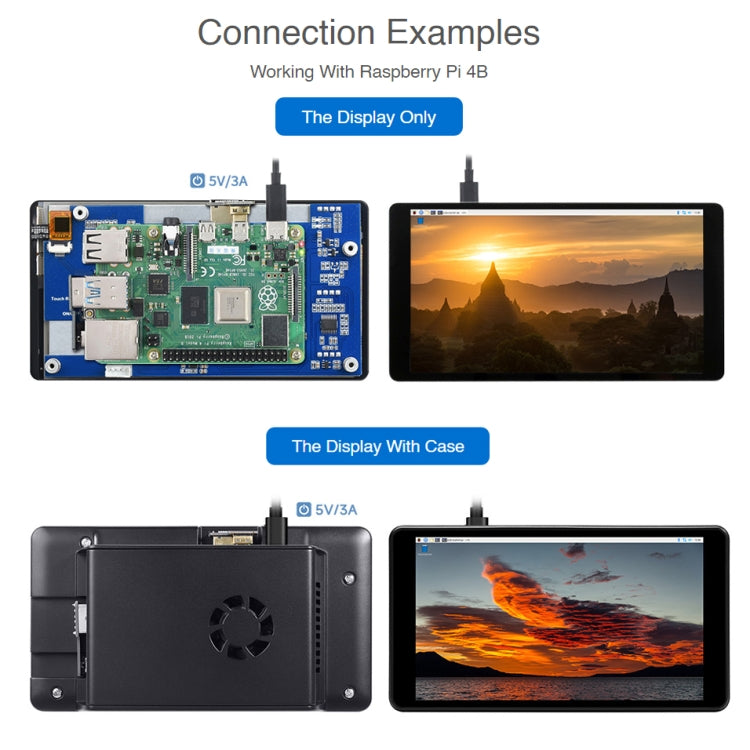 Waveshare 5.5 inch 1440 x 2560 2K Capacitive Touch LCD Display IPS Screen for Raspberry Pi , HDMI Interface - free shipping - PMC TechLife - Order now!