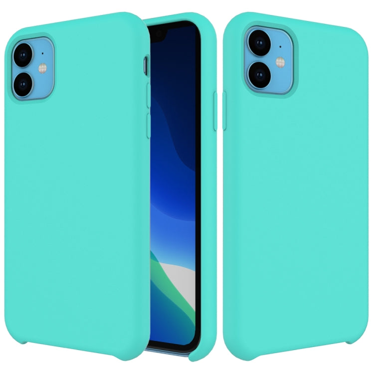 For iPhone 11 Solid Color Liquid Silicone Shockproof Case (Baby Blue) - iPhone 11 Cases by PMC Jewellery | Online Shopping South Africa | PMC Jewellery