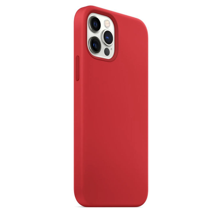 For iPhone 12 / 12 Pro Magnetic Liquid Silicone Full Coverage Shockproof Magsafe Case with Magsafe Charging Magnet(Red) - free shipping - PMC TechLife - Order now!