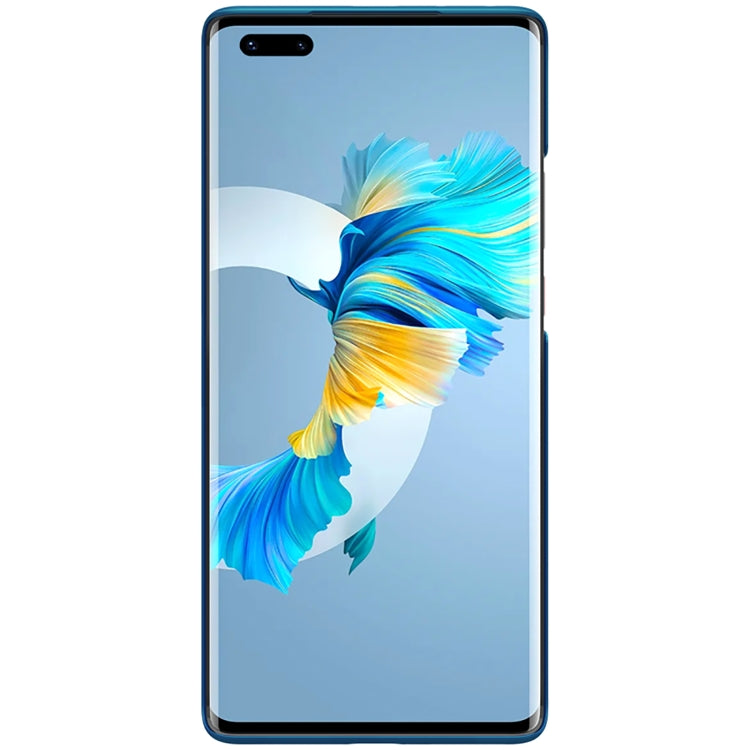 For Huawei Mate 40 Pro+ NILLKIN Frosted Concave-convex Texture PC Protective Case(Peacock Blue) - Huawei Cases by NILLKIN | Online Shopping South Africa | PMC Jewellery