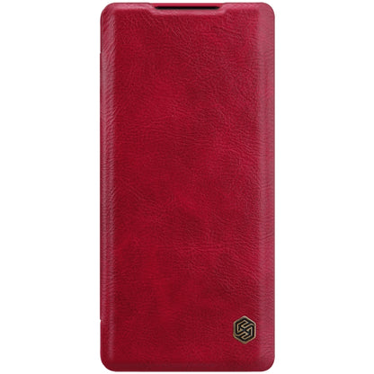 For Huawei Mate 40 Pro NILLKIN QIN Series Crazy Horse Texture Horizontal Flip Leather Case with Card Slot(Red) - Huawei Cases by NILLKIN | Online Shopping South Africa | PMC Jewellery