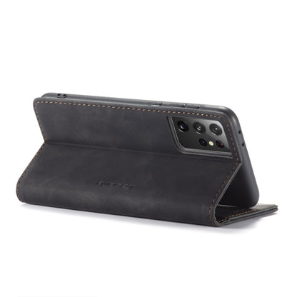 For Samsung Galaxy S21 Ultra 5G CaseMe 013 Multifunctional Horizontal Flip Leather Case with Holder & Card Slot & Wallet(Black) - Galaxy S21 Ultra 5G Cases by CaseMe | Online Shopping South Africa | PMC Jewellery