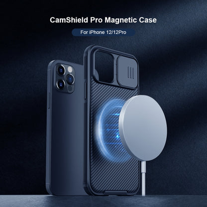For iPhone 12 / 12 Pro NILLKIN CamShield Pro Magnetic Magsafe Case(Black) - iPhone 12 / 12 Pro Cases by NILLKIN | Online Shopping South Africa | PMC Jewellery